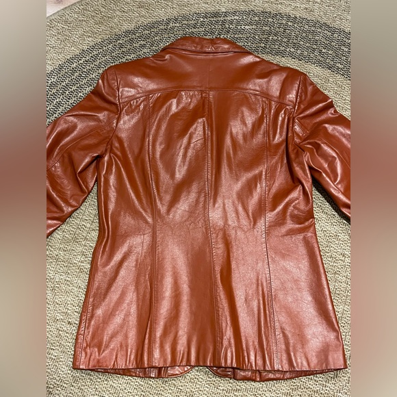 Vintage 1970s The Tannery Leather Jacket size 14T - Picture 15 of 15